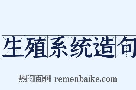 生殖系统造句是什么意思的图片